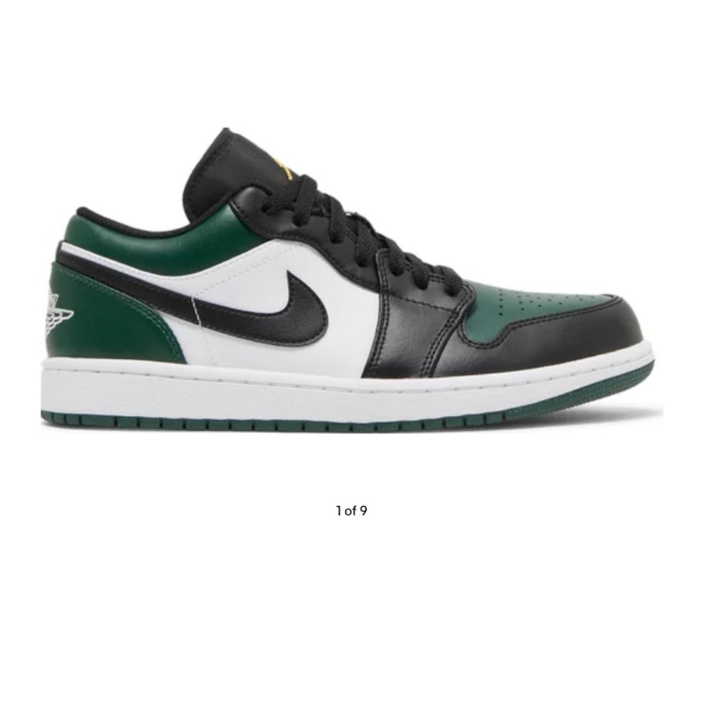 Air Jordan 1 Low “Green Toe” - Men’s Size 14 - Selling for $140. Smoke-free home